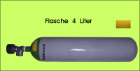 Pressluftflasche 4 Liter / 200bar