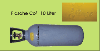 CO² Flasche mit 10 Liter , neuer TÜV